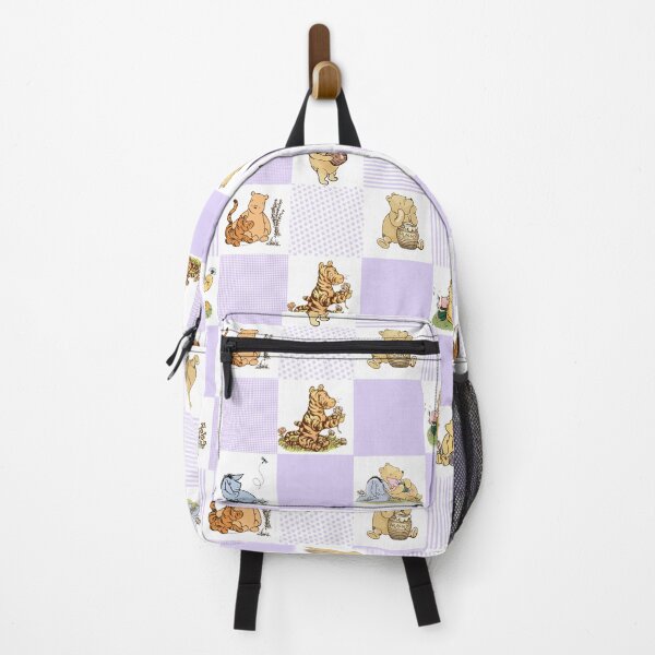 Item preview, Winnie the Pooh Classic Patchwork Cheater Quilt Lavender designed and sold by ColorFlowArt.