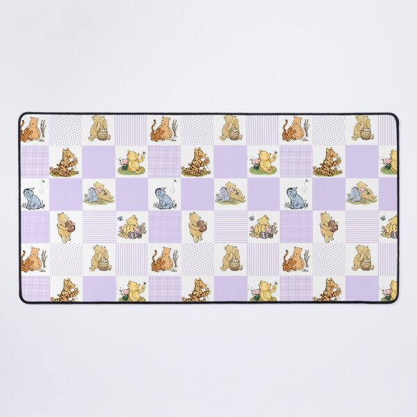 Item preview, Winnie the Pooh Classic Patchwork Cheater Quilt Lavender designed and sold by ColorFlowArt.