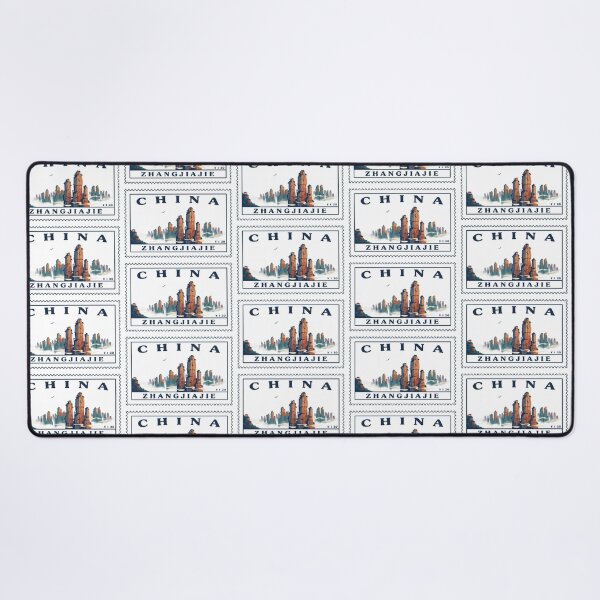 Item preview, Vintage China Zhangjiajie Avatar Mountains Postage Stamp Vector designed and sold by Shutter-Dragon.