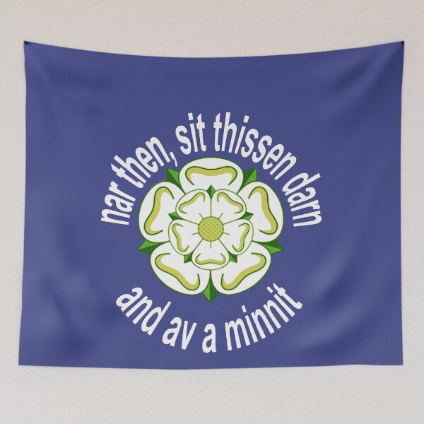 Item preview, Nar Then Sit Thissen Darn and Av A Minnit White Text designed and sold by taiche.