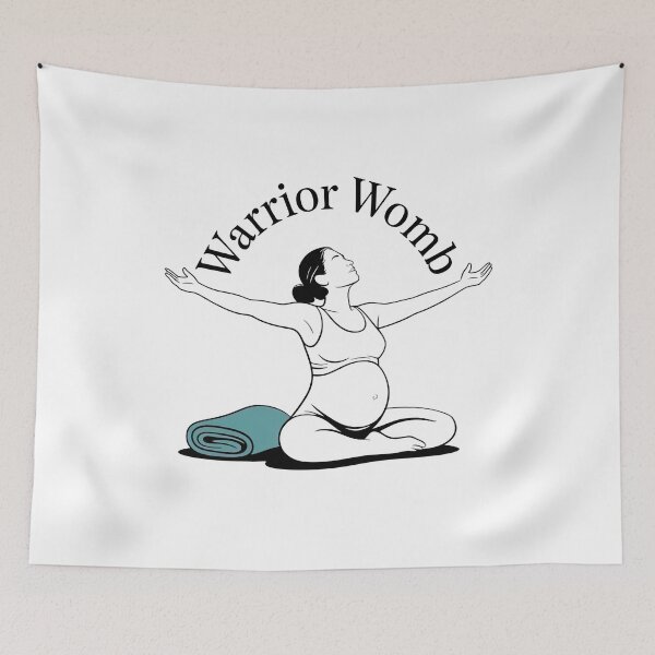 Item preview, Warrior Womb Joyful Triumphant Yoga Sketch designed and sold by 108stillness.