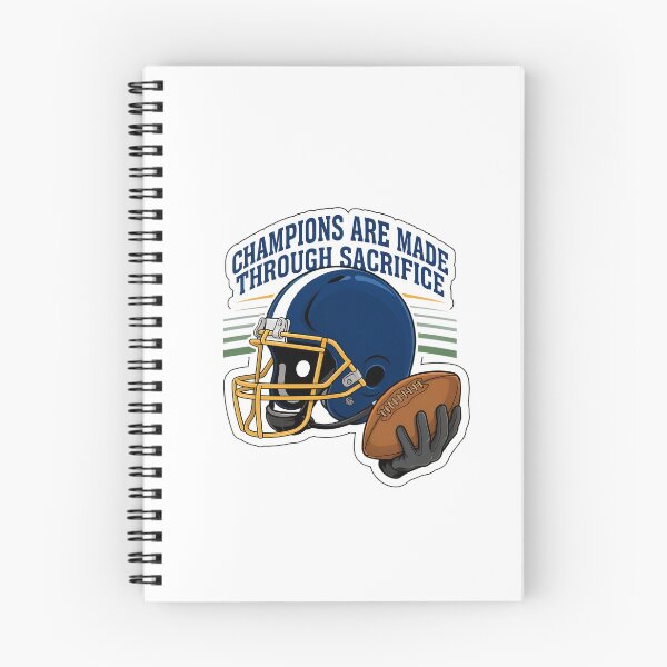 Item preview, Champions Through Sacrifice Football Design designed and sold by NiftyWrx.