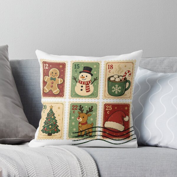 Item preview, Christmas Postage Stamp Collection Cozy Noel Mail designed and sold by nortowelcomics.