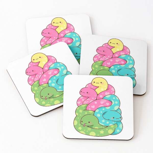 Item preview, Coiled Snake Squad – Colorful Reptiles with Hearts & Stars designed and sold by AliveStyle.