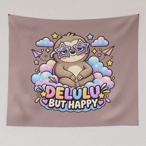 Item preview, Gen Z Delulu But Happy Cute Sloth designed and sold by HANG ON STUDIO .
