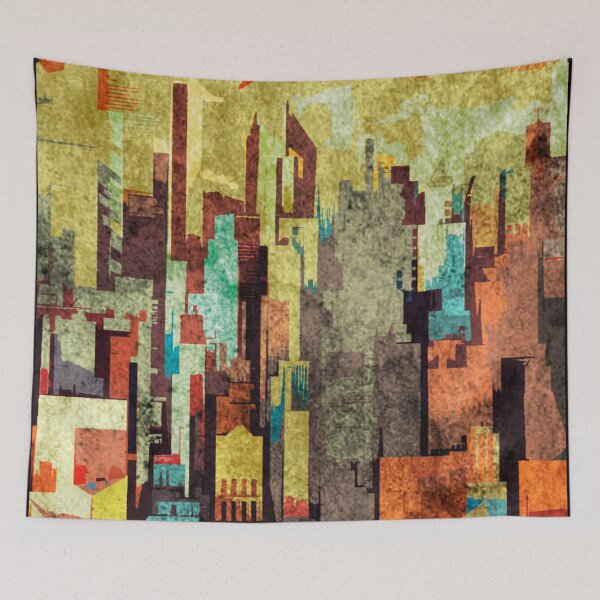 Item preview, Abstract city center designed and sold by kinpirks.