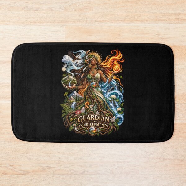 Item preview, Guardian of the Four Elements | Mother Nature Art | Sacred Elemental Goddess designed and sold by 'VARI'.