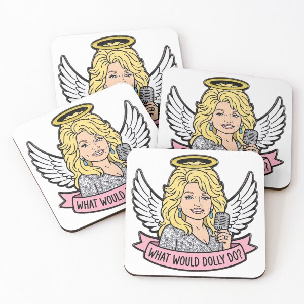 Item preview, What Would Dolly Do Angel Enamel Pin Style Country Music Legend Nashville Graphic designed and sold by raedattia.