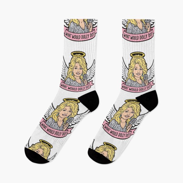 Item preview, What Would Dolly Do Angel Enamel Pin Style Country Music Legend Nashville Graphic designed and sold by raedattia.