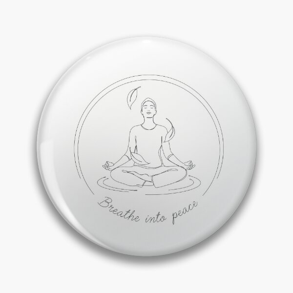 Item preview, Breathe into peace yoga quote designed and sold by NiftyWrx.