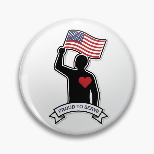 Item preview, Proud to Serve Patriotic Silhouette designed and sold by NiftyWrx.