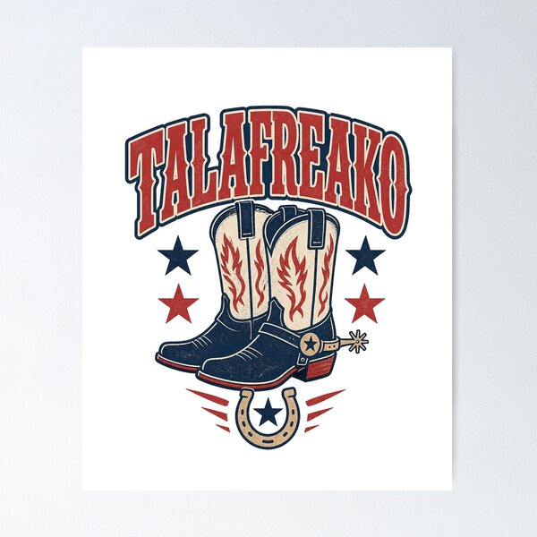 Item preview, Texas Cowboy Boots Talafreako Western Rodeo and Country  designed and sold by BearLoveDesign.