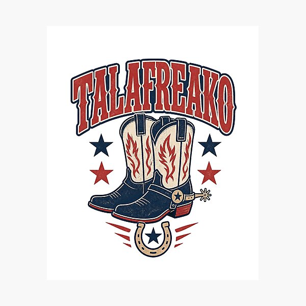 Item preview, Texas Cowboy Boots Talafreako Western Rodeo and Country  designed and sold by BearLoveDesign.