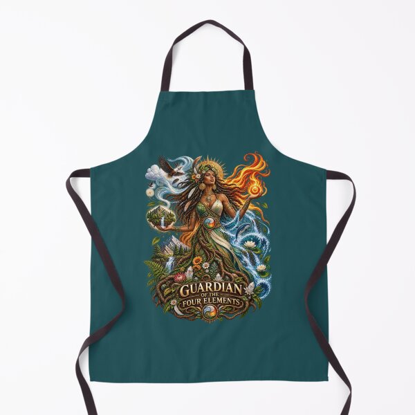 Item preview, Guardian of the Four Elements | Mother Nature Art | Sacred Elemental Goddess designed and sold by 'VARI'.
