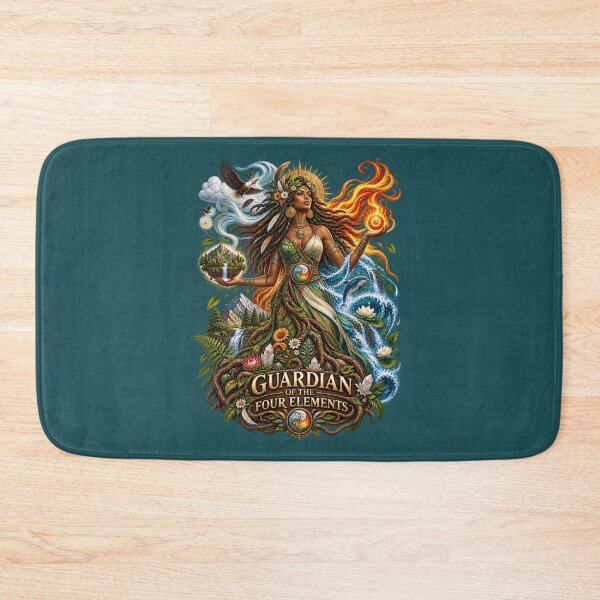 Item preview, Guardian of the Four Elements | Mother Nature Art | Sacred Elemental Goddess designed and sold by 'VARI'.