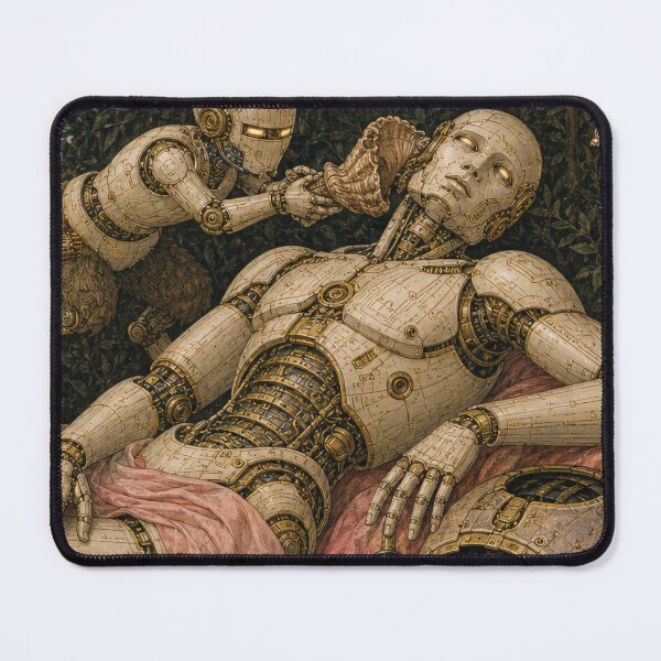 Item preview, Venus and Mars Right Panel Cyber Renaissance Art Print designed and sold by DMarquiseArt.