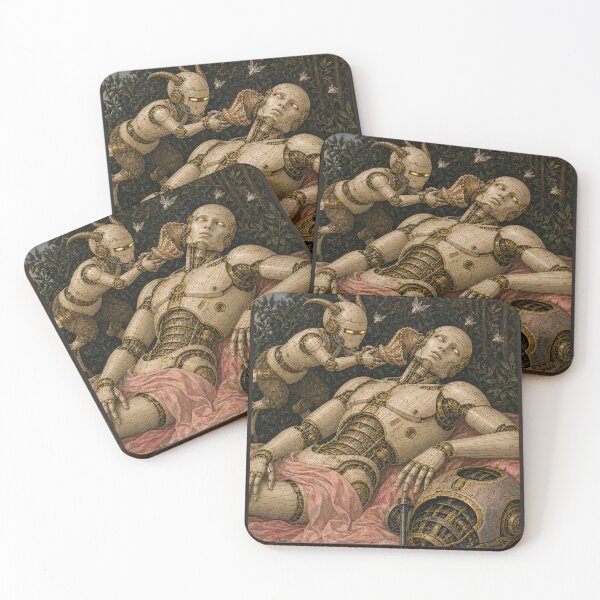 Item preview, Venus and Mars Right Panel Cyber Renaissance Art Print designed and sold by DMarquiseArt.