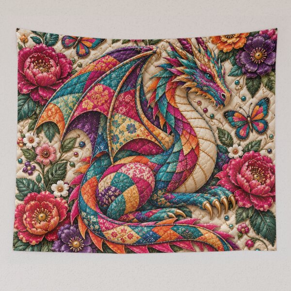 Item preview, The Quilted Dragon  designed and sold by FloramoonArt.