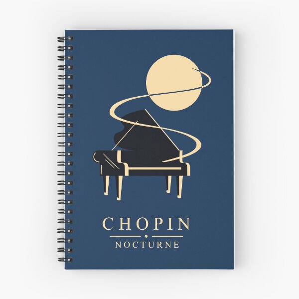 Artikelvorschau, Kunstdruck „Chopin Nocturne“, minimalistischer Klavierdruck, Wandbild mit klassischer Musik, Dekoration für Frédéric Chopin, Geschenk für Musikliebhaber entworfen und verkauft von Studio pod Burom.