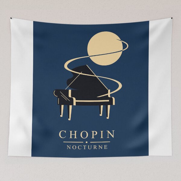 Item preview, Chopin Nocturne Art Print, Minimalist Piano Print, Classical Music Wall Art, Frédéric Chopin Decor, Music Lover Gift designed and sold by Studio pod Burom.
