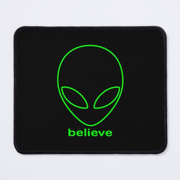 Item preview, Alien Believe Retro Sci Fi Minimalist Graphic - Neon Green designed and sold by VoglR.