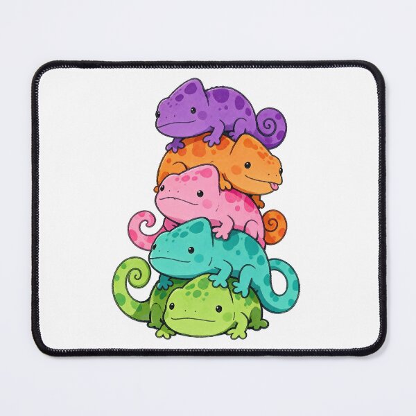 Item preview, Chameleon Tower – Five Colorful Reptiles with Curled Tails designed and sold by AliveStyle.