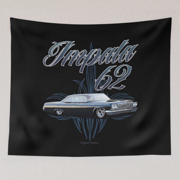 Item preview, 1962 Impala with text - Lowrider, Kustom, Hot Rod, Muscle Car designed and sold by Elegant Customs.