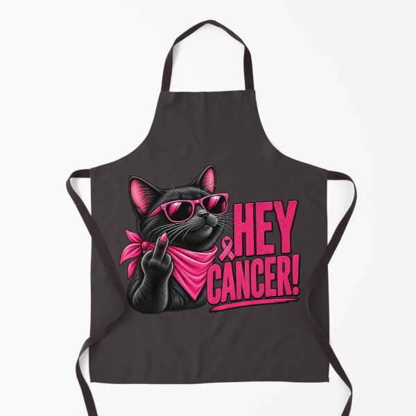 Item preview, Bold Black Cat Saying Hey Cancer designed and sold by Lombardino.
