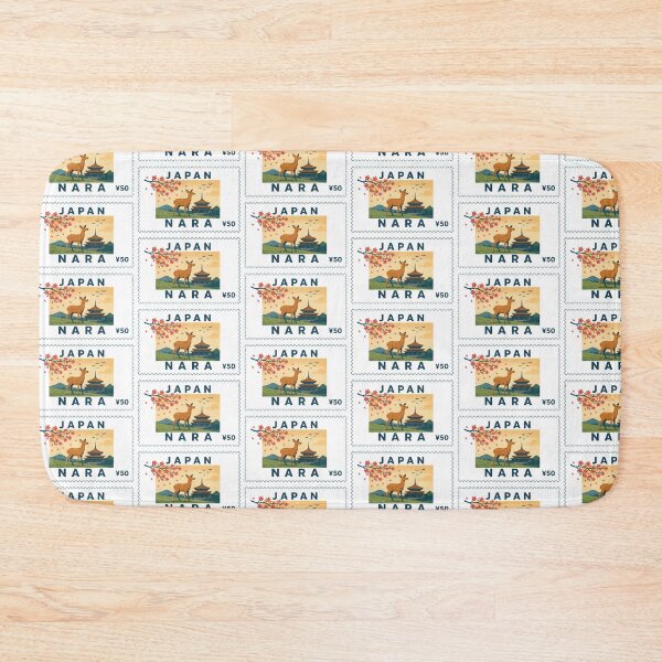 Item preview, Vintage Japan Nara Park Sacred Deer Cherry Blossom Postage Stamp Vector designed and sold by Shutter-Dragon.