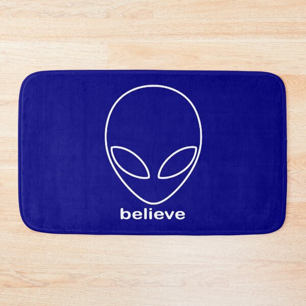 Item preview, Alien Believe Retro Sci Fi Minimalist Graphic - White designed and sold by VoglR.