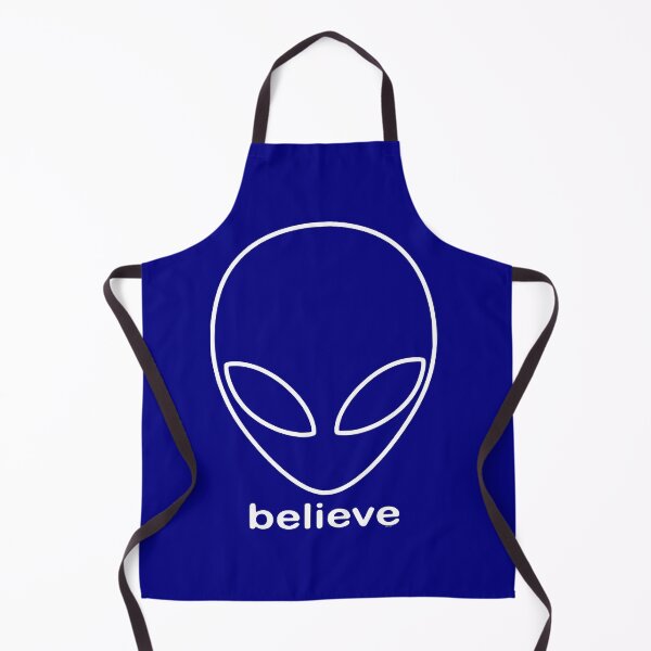 Item preview, Alien Believe Retro Sci Fi Minimalist Graphic - White designed and sold by VoglR.