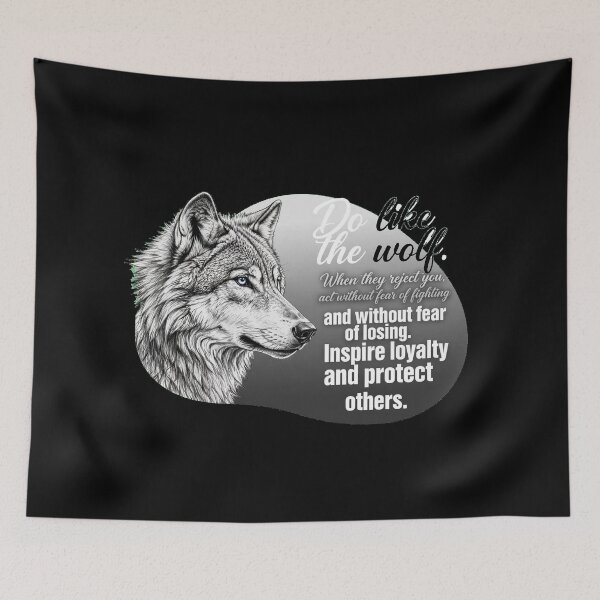 Item preview, Do Like The Wolf When They Reject You Act Without Fear Of Fighting - Wolf Lover designed and sold by Vibe-Vary.