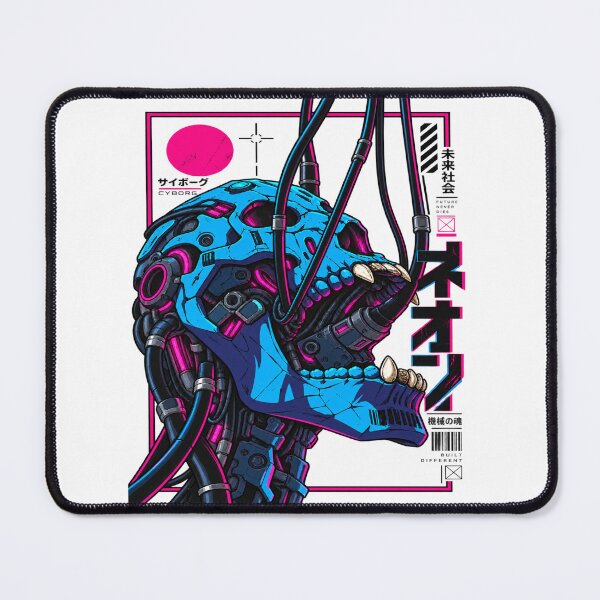 Item preview, Cyberpunk Cyborg Skull – Neon Japanese Future designed and sold by SupplyCode.