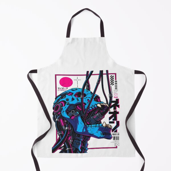 Item preview, Cyberpunk Cyborg Skull – Neon Japanese Future designed and sold by SupplyCode.