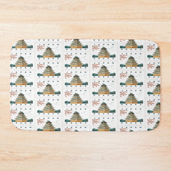Item preview, Vintage Japan Osaka Castle Cherry Blossom Postage Stamp Vector designed and sold by Shutter-Dragon.