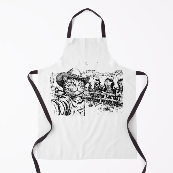 Item preview, Cowboy Cat With Cigar And Cows designed and sold by notajojosfan.