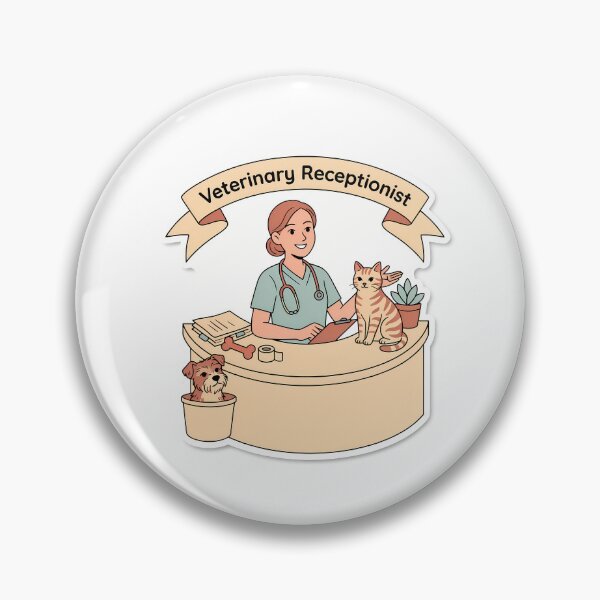 Item preview, Veterinary Receptionist Minimalist designed and sold by NiftyWrx.