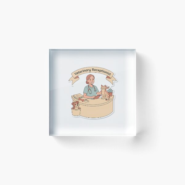 Item preview, Veterinary Receptionist Minimalist designed and sold by NiftyWrx.