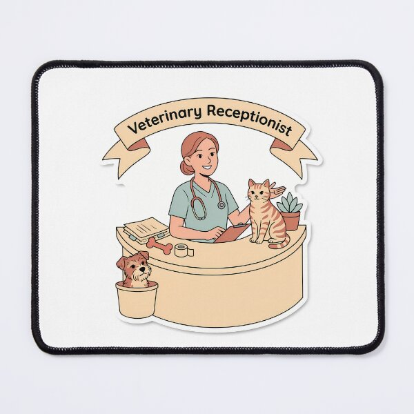 Item preview, Veterinary Receptionist Minimalist designed and sold by NiftyWrx.