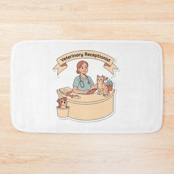 Item preview, Veterinary Receptionist Minimalist designed and sold by NiftyWrx.