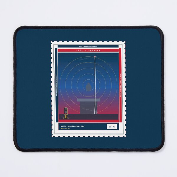 Item preview, Radio Havana Cuba RHC Bauta 6000 kHz SWL Stamp 1961–Present designed and sold by TribeGlyph.