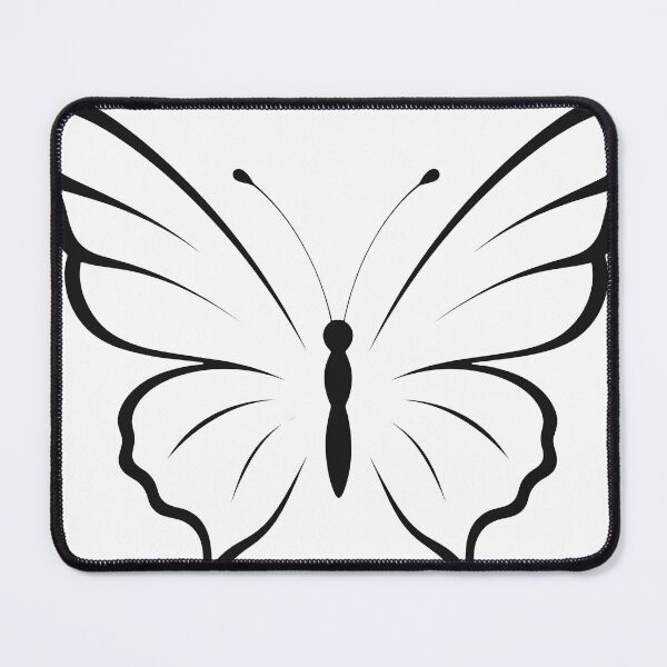 Item preview, Minimalist Black Butterfly Outline designed and sold by PRINTIONAL.