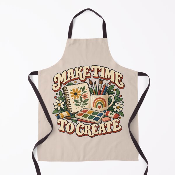 Item preview, Make Time to Create Retro Artist Design designed and sold by Mostafa Studio.