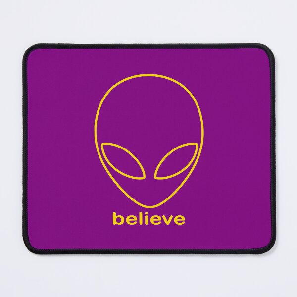 Item preview, Alien Believe Retro Sci Fi Minimalist Graphic - Gold designed and sold by VoglR.