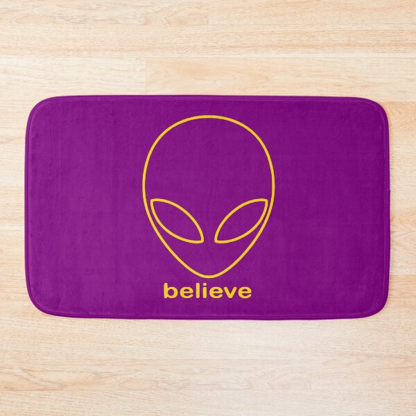 Item preview, Alien Believe Retro Sci Fi Minimalist Graphic - Gold designed and sold by VoglR.
