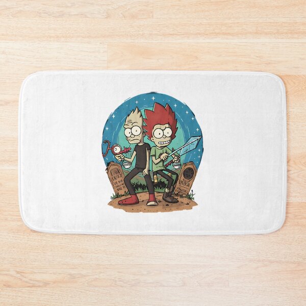 Item preview, Rick and Simpsons Inspired Cartoon Mashup Fan Art Design designed and sold by ColourofAcedia.