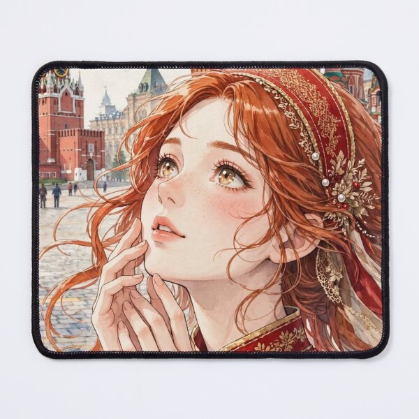 Item preview, Russia - Red Square Moscow, Redhead Knight Time Traveler designed and sold by DibujandoPorfa.