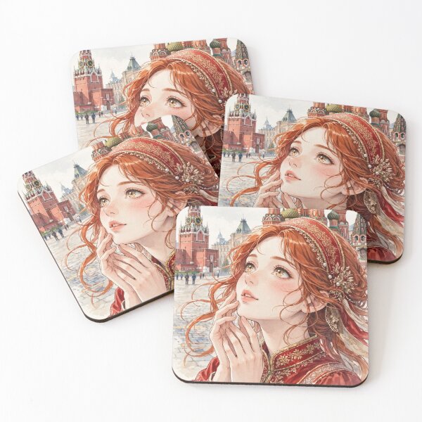 Item preview, Russia - Red Square Moscow,  Redhead Knight Time Traveler  designed and sold by DibujandoPorfa.
