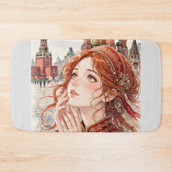 Item preview, Russia - Red Square Moscow,  Redhead Knight Time Traveler  designed and sold by DibujandoPorfa.