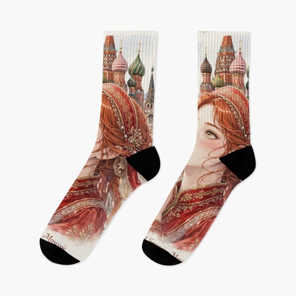 Item preview, Russia - Red Square Moscow,  Redhead Knight Time Traveler  designed and sold by DibujandoPorfa.